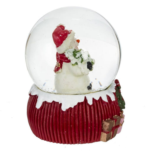 Фигурка декор в стекл шаре "Мишка/Снеговик/Дед Мороз/Олень", D 6.5 см, L6,5 W6,5 H9 см, 4в.