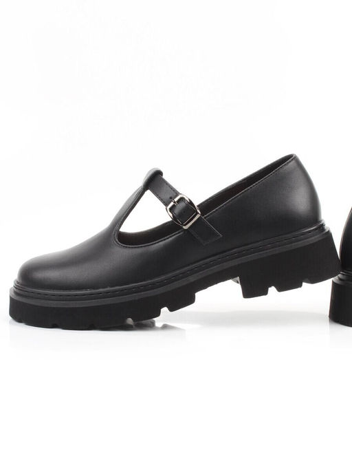 06-DLG02-1 BLACK Туфли женские (натуральная кожа)