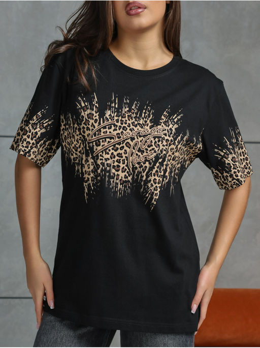 Футболка "Саваж" черный женская