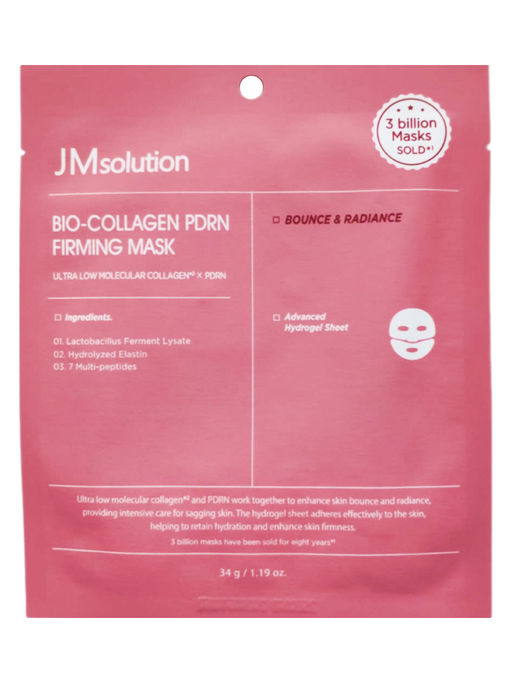 Jmsolution Антивозрастная гидрогелевая маска для лица с коллагеном и PDRN / Bio-Collagen Pdrn Firming Mask, 34 г