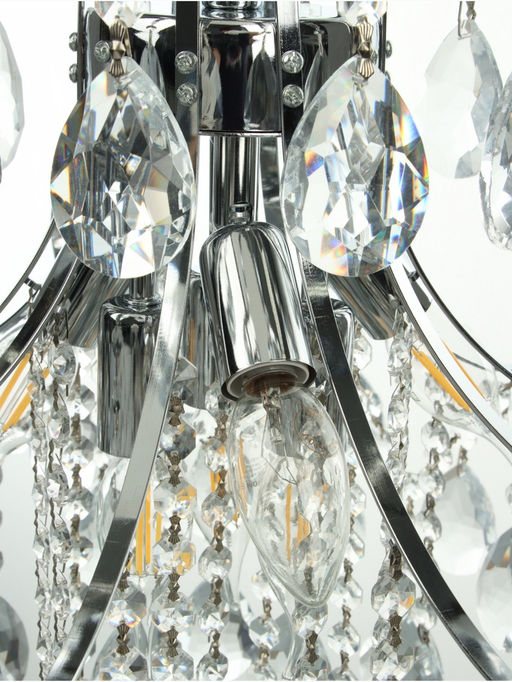 Люстра «Александра» 6×40 Вт Е14 серебро 50×50×58 см(60)см