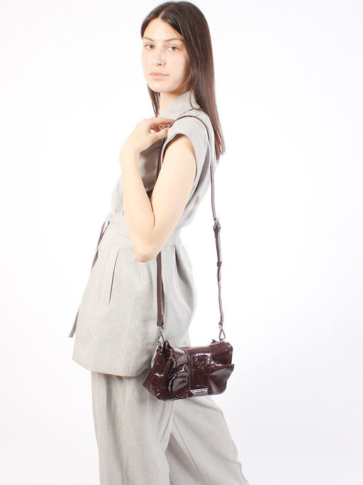 LACCOMA сумка Y2298-3-бордовый натуральная кожа полиэстер