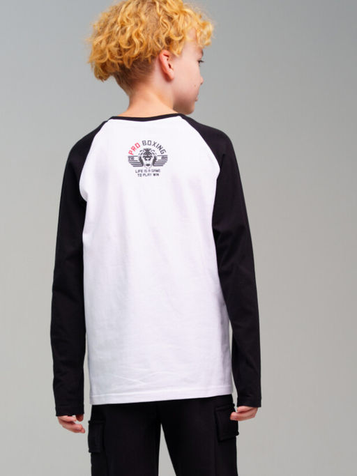 32411088 Фуфайка трикотажная для мальчиков (футболка с длинными рукавами) - Playtoday фото 4