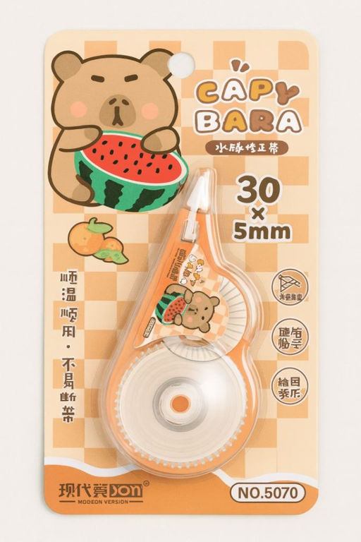 Корректор "Capybara with watermelon", 30м*5мм, beige