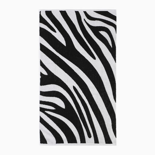 Полотенце махровое Этель "Zebra" чёрный, 70х130 см, 100% хлопок, 420 г/м²