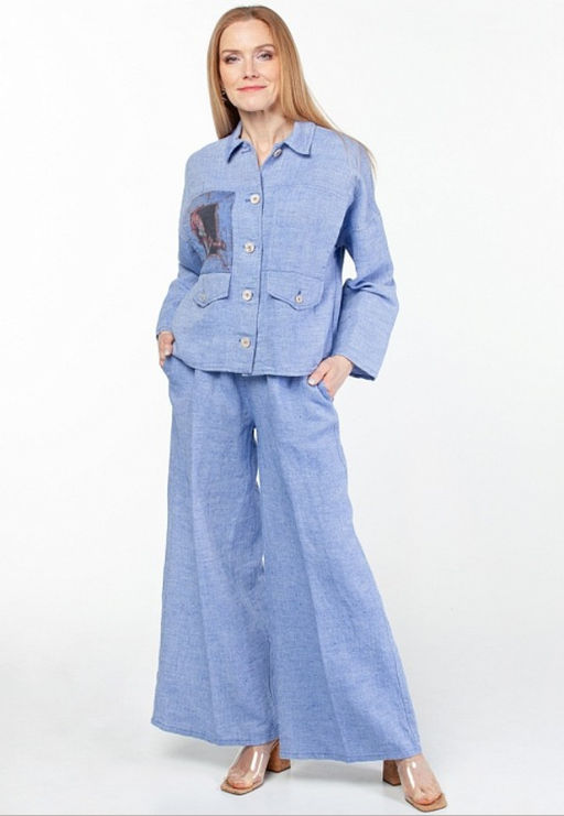 Жакет лен 60%, хлопок 40%