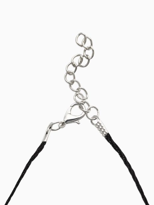 Цена за 10 шт. Шнурок нейлоновый, d=2 мм, канатное плетение, 45 см, чёрный