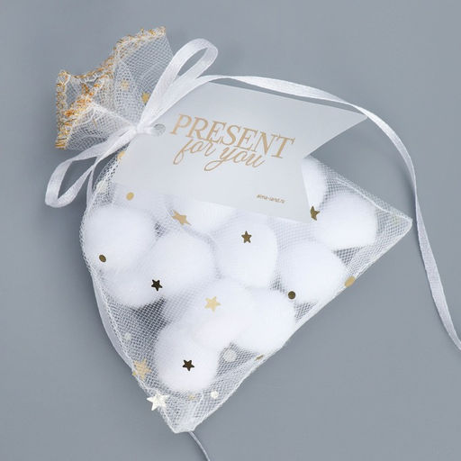 Цена за 5 шт. Мешок из фатина Небо, 10 12 см +/- 1.5 см - Дарите счастье фото 4