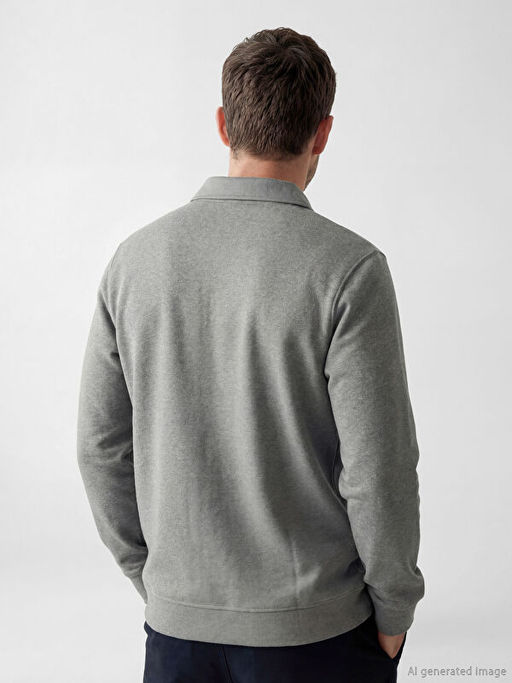 Polo Yaka Erkek Sweatshirt - Waikiki фото 3