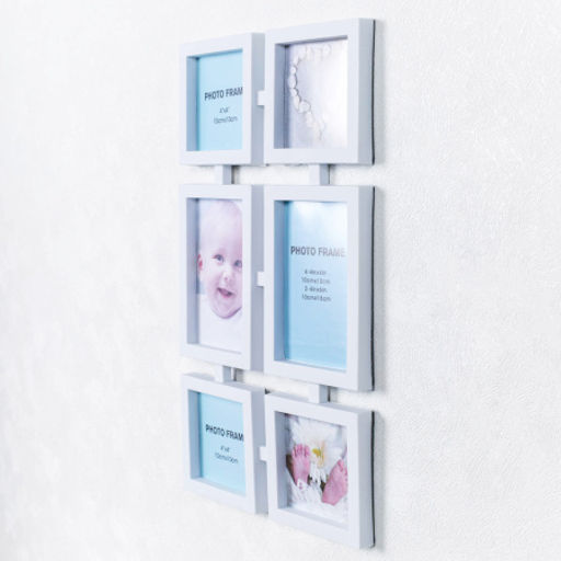 Фоторамка коллаж 25x43 см / Q1706 /уп 36/6 фото белая - Галеонтрейд фото 4