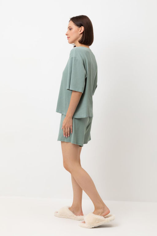 Е 20149/сухой зеленый пижама жен