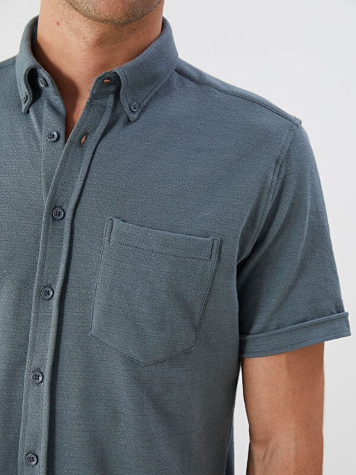 Regular Fit K?sa Kollu Erkek G?mlek