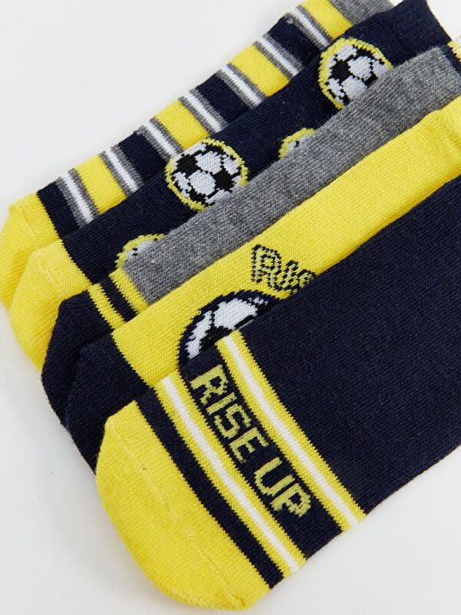 Desenli Erkek ?ocuk Patik ?orap 5li