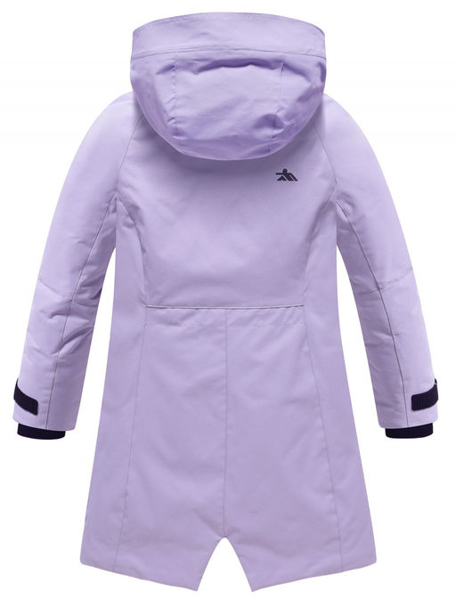 Парка зимняя подростковая для девочки с капюшоном сиреневого цвета 9538Sn - Valianly фото 9