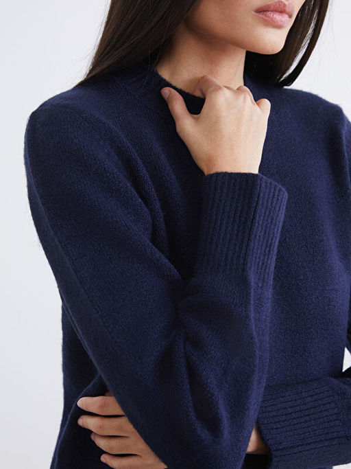 Bisiklet Yaka Kad?n Triko Kazak