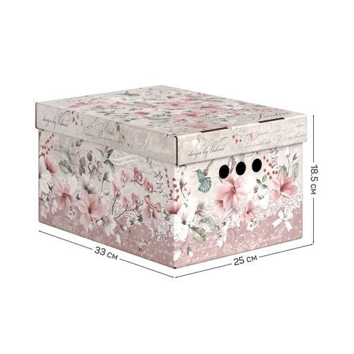 Набор коробов картонных 3 шт., 1 шт. - 25*33*18.5 см, 2 шт. - 16.5*25*9 см, JARDIN, шт - Valiant фото 3