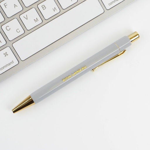 Ручка шариковая, синяя паста 0.7 мм пластик с тиснением на корпусе Успехов во всем - Artfox фото 3