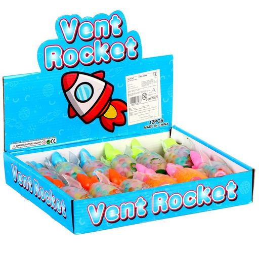 Цена за 4 шт. Антистресс игрушка «Ракета», мялка с гидрогелем, МИКС