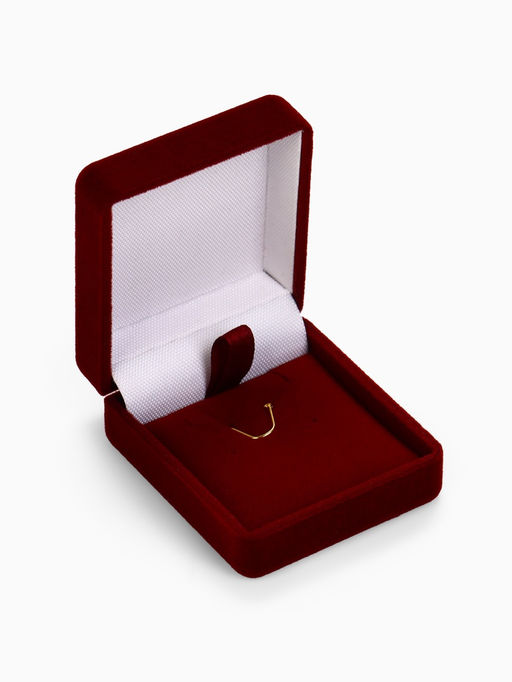 Футляр бархатный под серьги, кулон Традиции, 4.5?5?2 см, бордовый