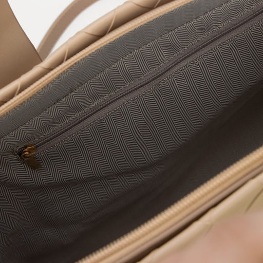 Сумка-тоут на молнии, длинный ремень, цвет бежевый - Simaland фото 3