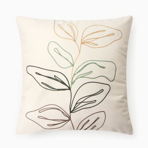 Чехол на подушку Этель Цветы 3 шт, 40*40 см, велюр 100% п/э фото 6