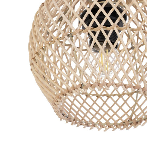 Светильник потолочный из ротанга «Йоги», 1×120 Вт, Е27, 20×20×25 см