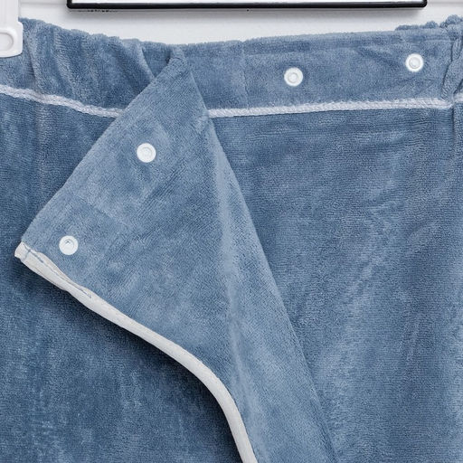 Полотенце-парео Этель для бани, цв. голубой, 70*140 см, 100% п/э, 280 г/м2  фото 6