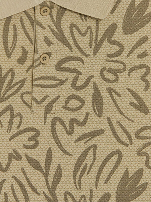 Polo Yaka Desenli Erkek ?ocuk Ti??rt