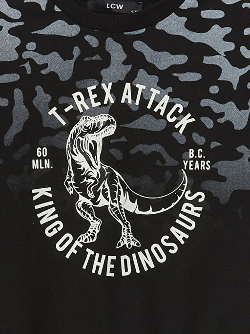 Bisiklet Yaka Bask?l? Erkek Bebek E?ofman Tak?m - Waikiki фото 3