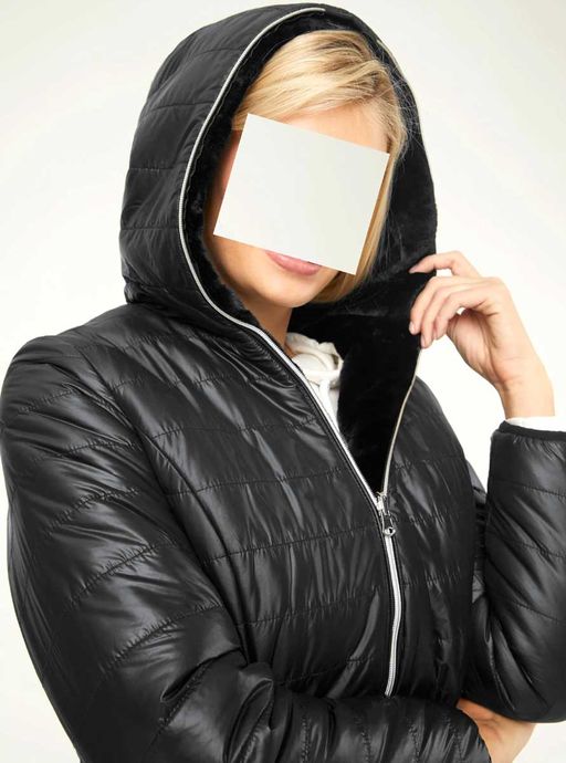 Куртка двухсторонняя, черная - Linea tesini фото 8