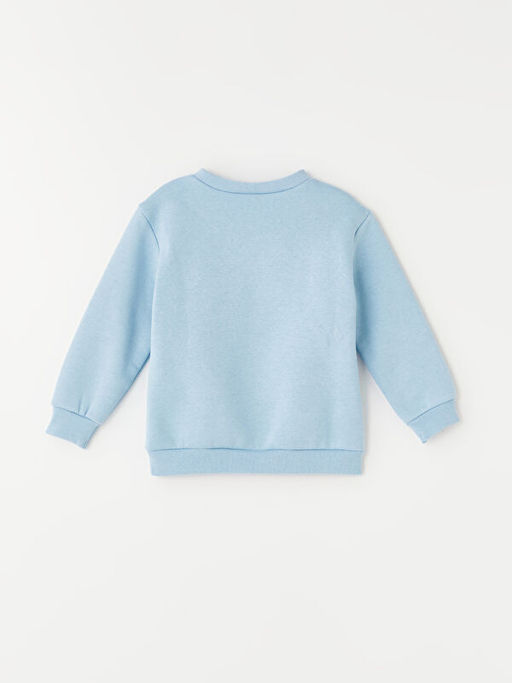 Bisiklet Yaka Uzun Kollu Bask?l? K?z Bebek Sweatshirt - Waikiki фото 3