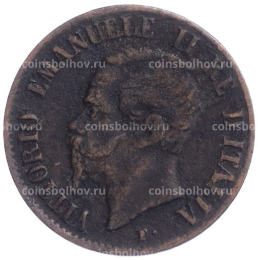 Монета 1 чентезимо 1861 года М Италия