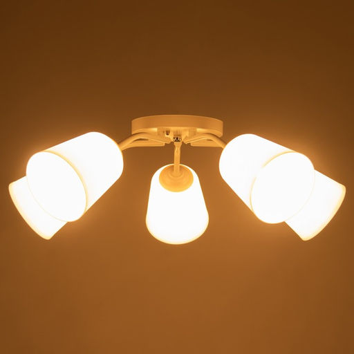 Люстра "Онлайн" (цилиндр) 5х15Вт Е27 МОДЕЛЬ: BR 00206 белый