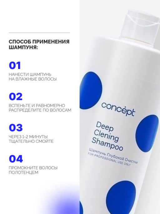 PROFY TOUCH Шампунь глубокой очистки Concept 1000 мл  фото 13