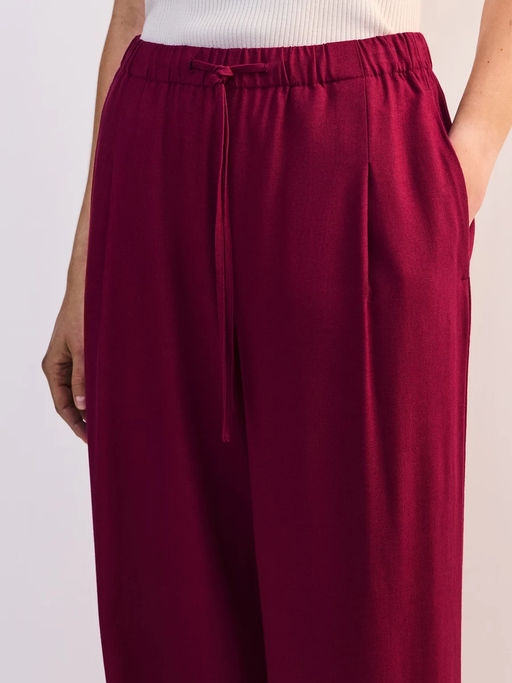 Льняные брюки с эластичным поясом / Zarina  фото 5