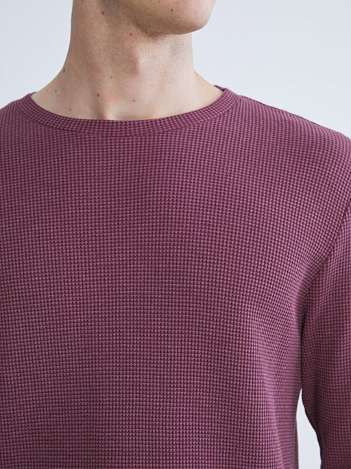 Bisiklet Yaka Uzun Kollu Erkek Ti??rt