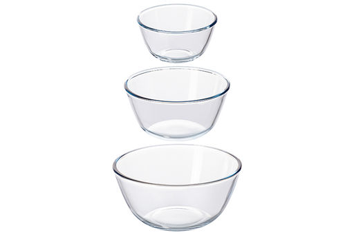 Набор 3 салатников 800 мл, 1,6 л, 2,7 л Crystal glass, стекло - Elan gallery фото 4