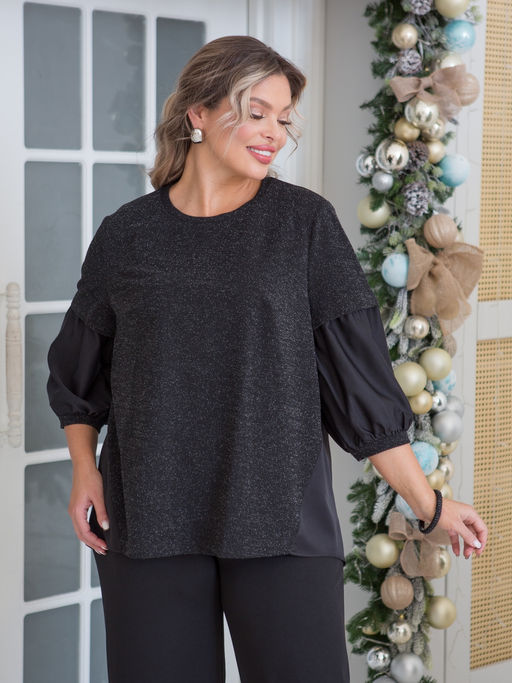 Блузка 1319-1 черный