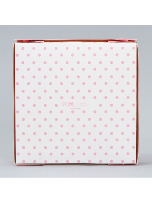 Цена за 5 шт. Коробка для конфет, кондитерская упаковка, 9 ячеек, «Сладости», 14.7×14.7×3.5 см