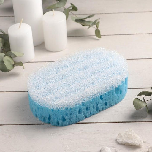 Цена за 3 шт. Губка для тела массажная «Удовольствие», 10.5×6×16.5 см, МИКС