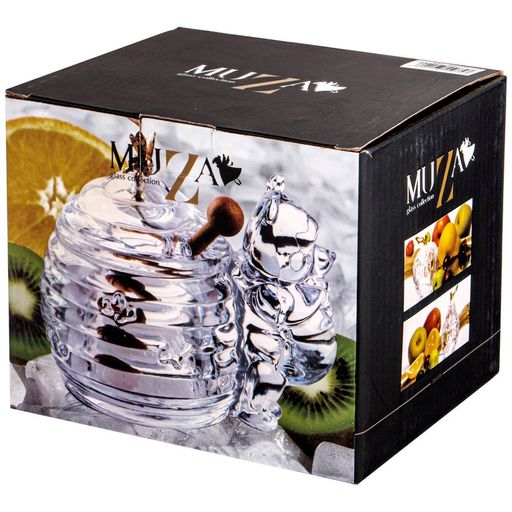 БАНКА ДЛЯ МЕДА С ПАЛОЧКОЙ МИШКА 270 МЛ. 17*12.5 СМ. ВЫСОТА=11 СМ. КОЛЛЕКЦИЯ MUZA - Lefard фото 2