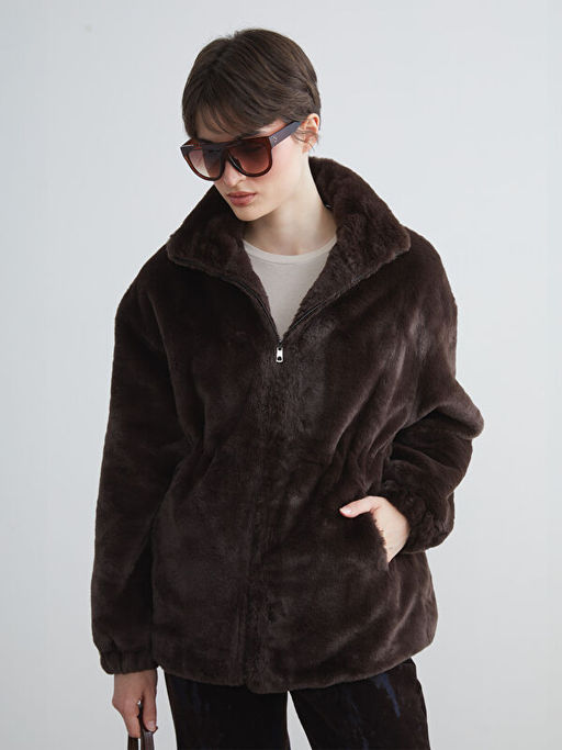 Dik Yaka Kad?n Pel?? Mont