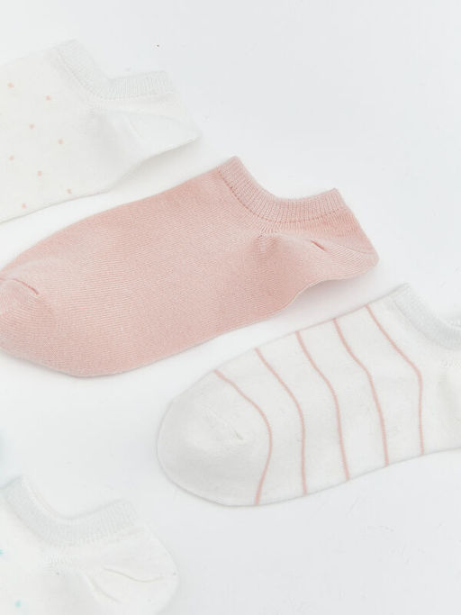 Desenli Kad?n Sneaker ?orap 5li