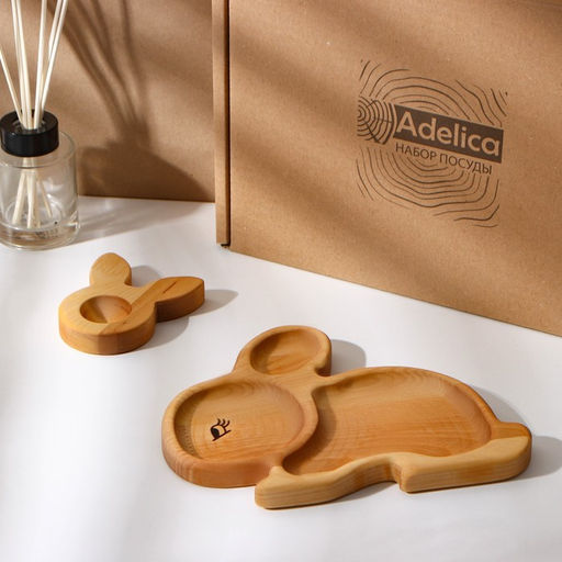 Пасхальный набор Adelica, менажница, подставка под яйцо, термонаклейки на 7 яиц, 22?18 см  фото 6