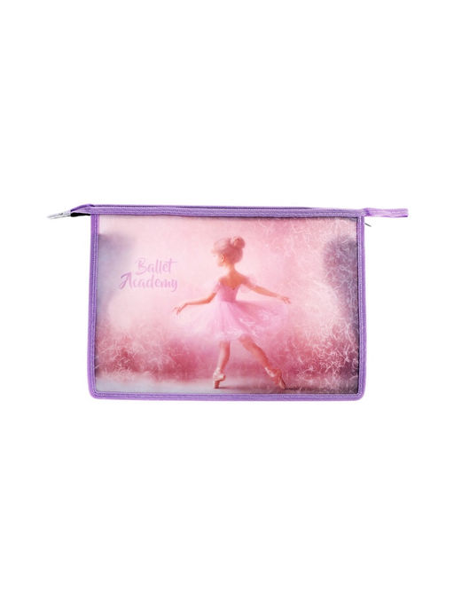 Папка для тетрадей А4, 330×230×100 мм, deVENTE Ballet Academy, молния сверху, пластиковая, для девочки