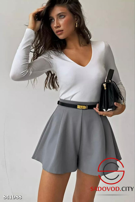 Шорты женские широкие (без ремня)