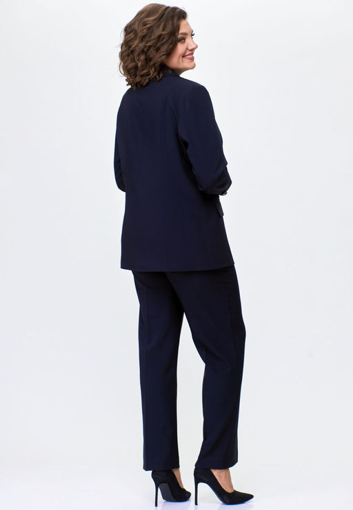Жакет БелЭльСтиль 205 темно-синий однотон фото 2