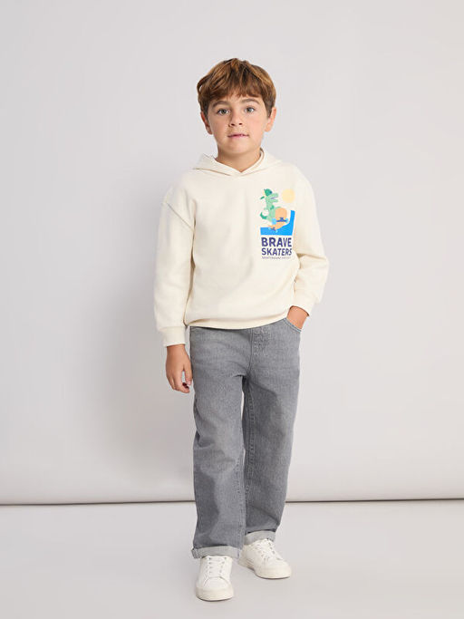 Beli Lastikli Erkek ?ocuk Jean Pantolon