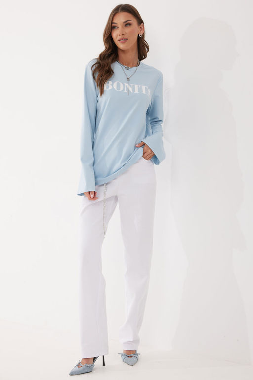 Джемпер LYUSHe 4058 голубой фото 6