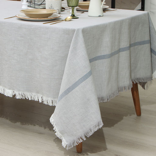 Скатерть Этель, цв. серый, 152х213 см, 100% хл - Simaland фото 2